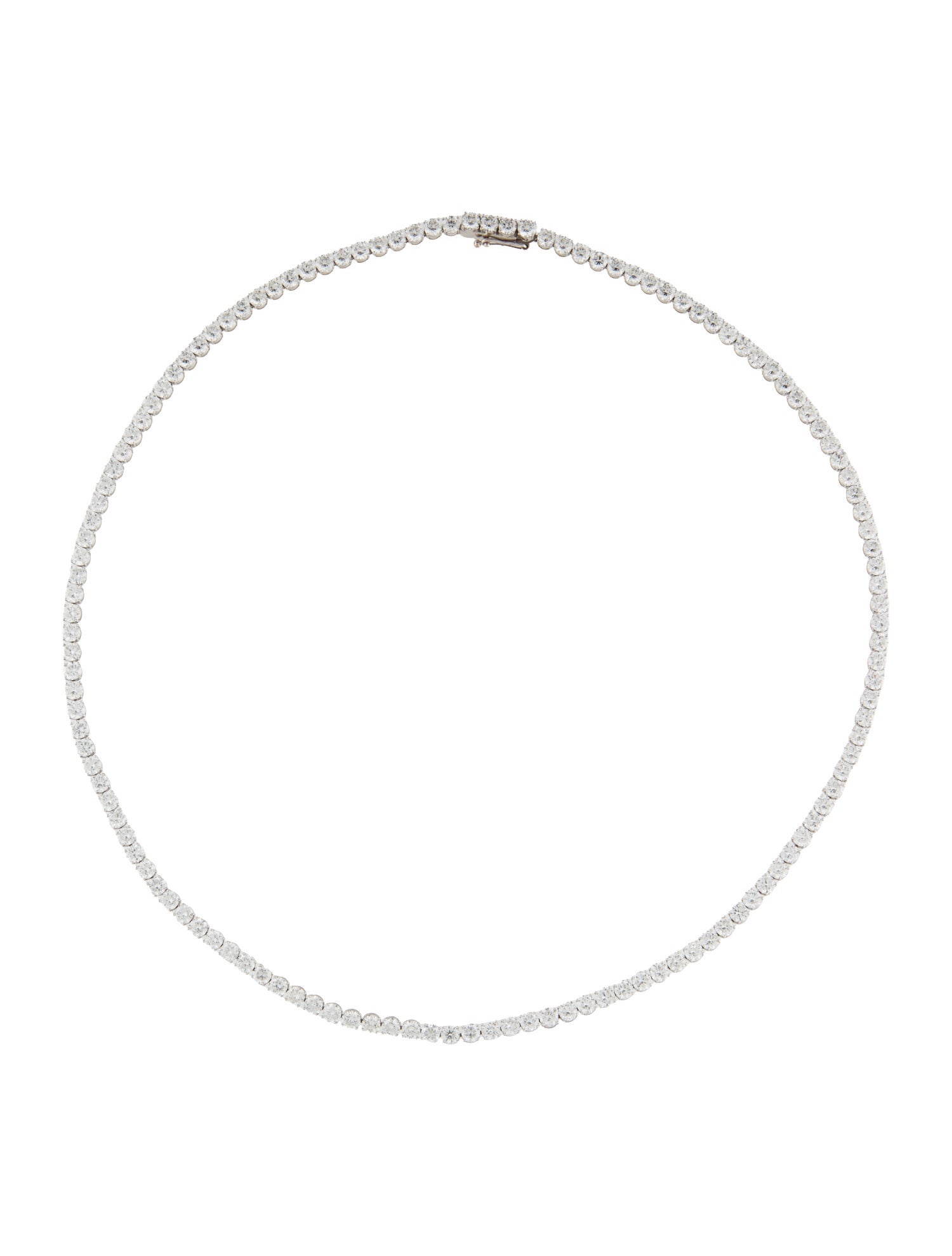 Necklace 14K 15.00ctw Lab-Grown Diamond Tennis Necklace